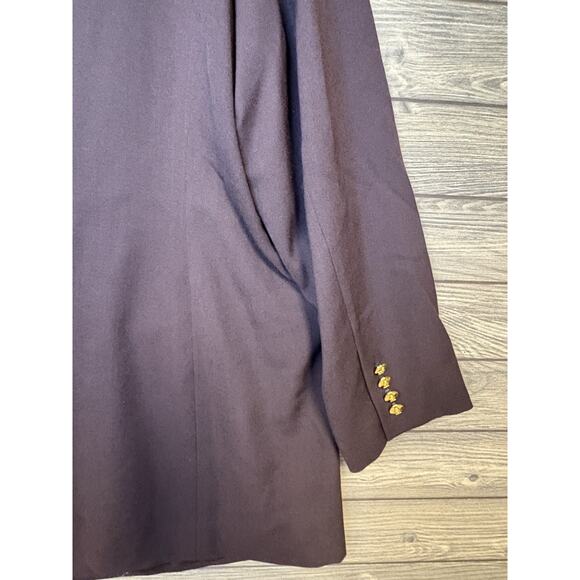 NWT AUSTIN REED Womens 18W 100% Worsted Wool Chocolate Brown Blazer Vintage - Picture 12 of 14